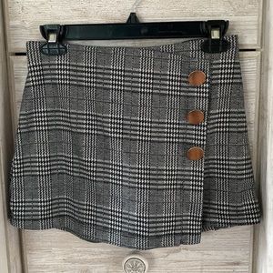 Haute Monde plaid mini skirt